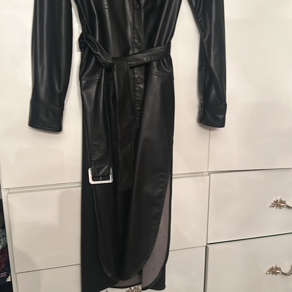 Ted Baker Faux leather dress! New! Fall! 🍁🍁 - Picture 7 of 8